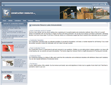 Tablet Screenshot of construction-resource.com